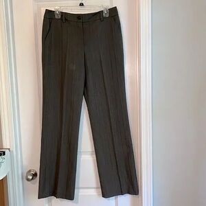 Gray Pinstripe Dress Pants